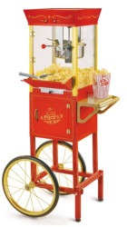 Vintage Professional 8 Oz Kettle Red Popcorn Machine Cart