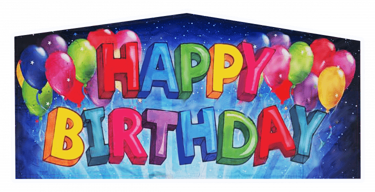 Happy Birthday Banner Panel