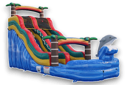 18ft20Dolphin20Splash20Water20Slide20 204520Right 174008330 1 18FT Dolphin Tropical Water Slide