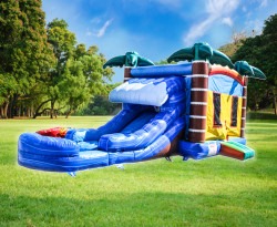 Tropical20Wave20wet dry2002 1740667562 Tropical Wave Bouncer with Slide Wet or Dry