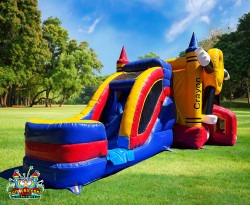 Smile20Face20Bouncer20With20Slide2002 1746845337 Smiley Face with Slide Wet or Dry