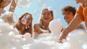 Foam party rental Commerce TX outdoor event