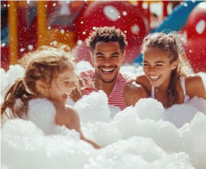 Foam party rental Quinlan TX outdoor lakeside event