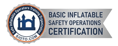 SIOTO Basic Inflatable Safety Operation Certification for Twin Unicorns Party