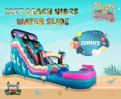 22ft Beach Vibes Water Slide