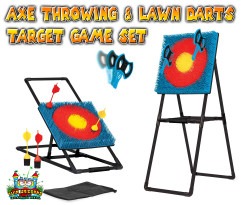 Axe Throwing & Lawn Darts Target Game Set