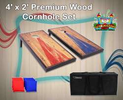 4' x 2' Premium Wood Cornhole Set