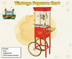 Vintage Popcorn Machine Cart